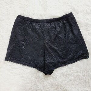 Spirit Halloween Black Lace Pajama Sleep Shorts‎ Adult Large